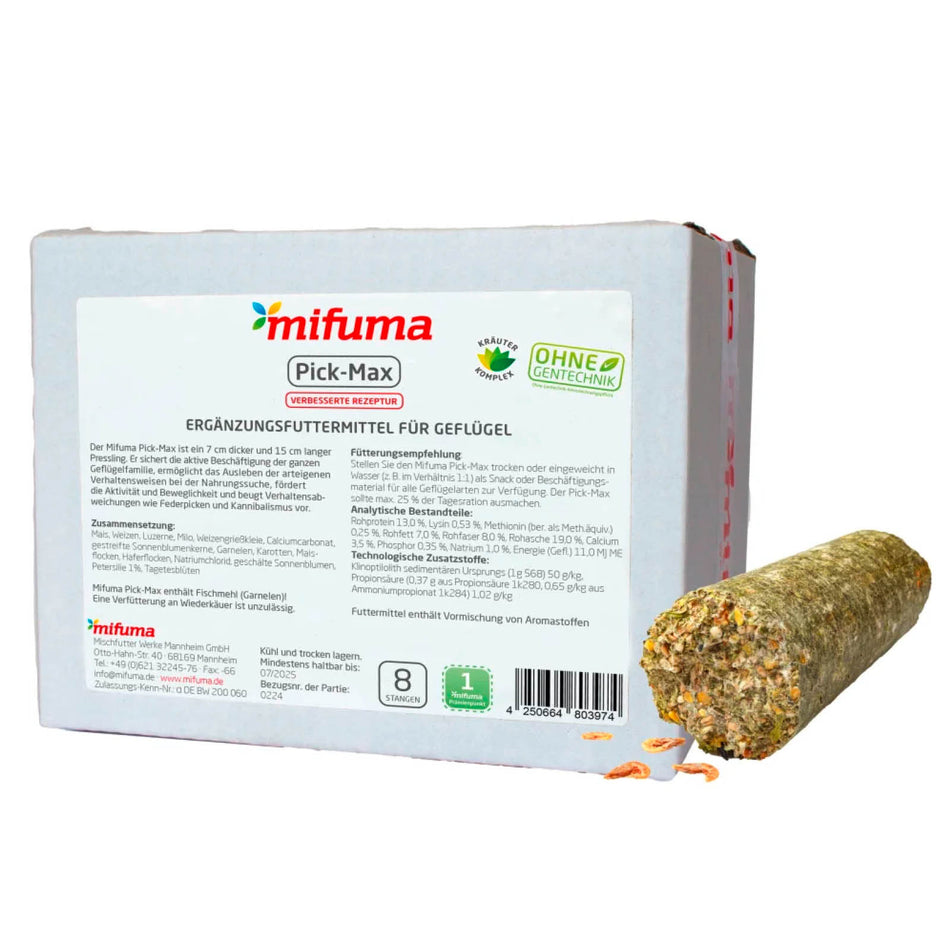 Pick-Max (8 Stangen), Ergänzungsfutter, Beschäftigung & Leckerbissen