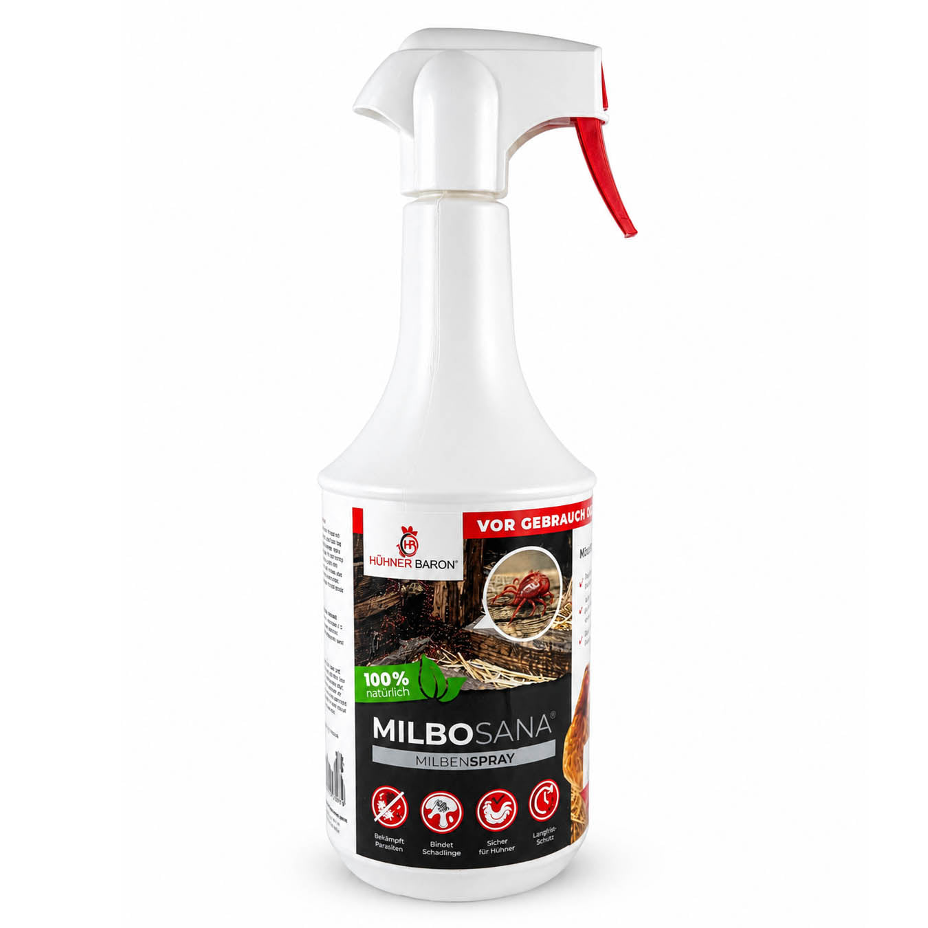 Hühnermilben bekämpfen mit Milbosana® Milbenspray