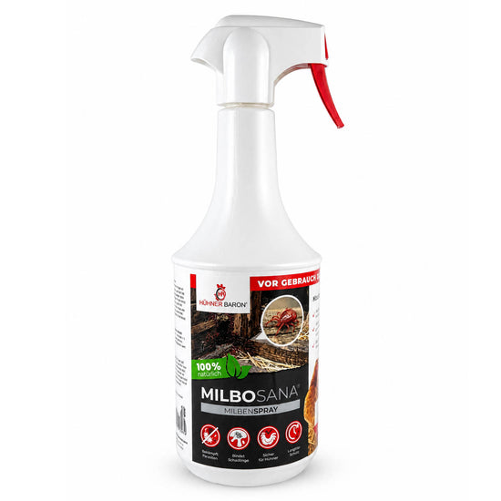 Hühnermilben bekämpfen mit Milbosana® Milbenspray