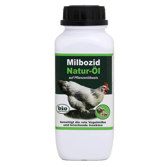 Hühnermilben bekämpfen - Milbozid Natur-Öl, biologische Beseitigung der roten Vogelmilbe