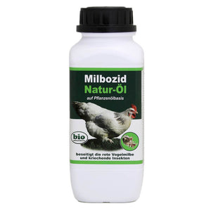 Hühnermilben bekämpfen - Milbozid Natur-Öl, biologische Beseitigung der roten Vogelmilbe