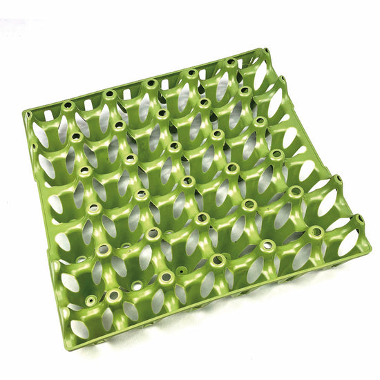 Eierhorden für 30 Eier – stapelbare, wiederverwendbare Eierbox aus Recyclingmaterial, grün