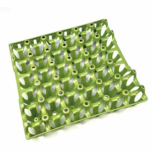 Eierhorden für 30 Eier – stapelbare, wiederverwendbare Eierbox aus Recyclingmaterial, grün