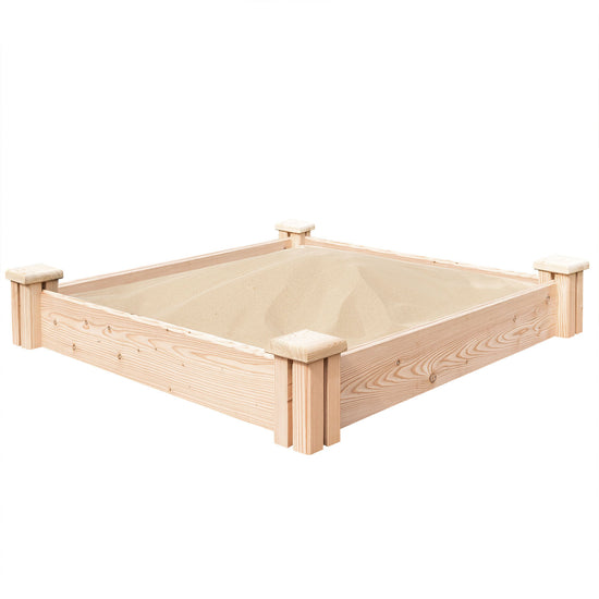 Sandbad für Hühner aus Lärchenholz 1 m² - Höhe 15 cm