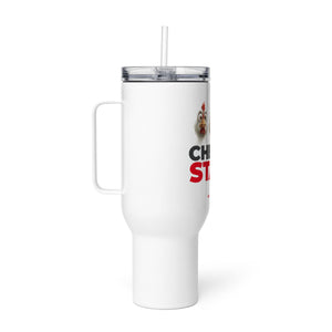 Reisebecher mit Griff - Chef im Stall