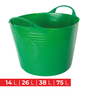 Gorilla Tub® Flexibler Schwerlast Eimer aus Kunststoff, Grün, vers. Größen 14 bis 75 L