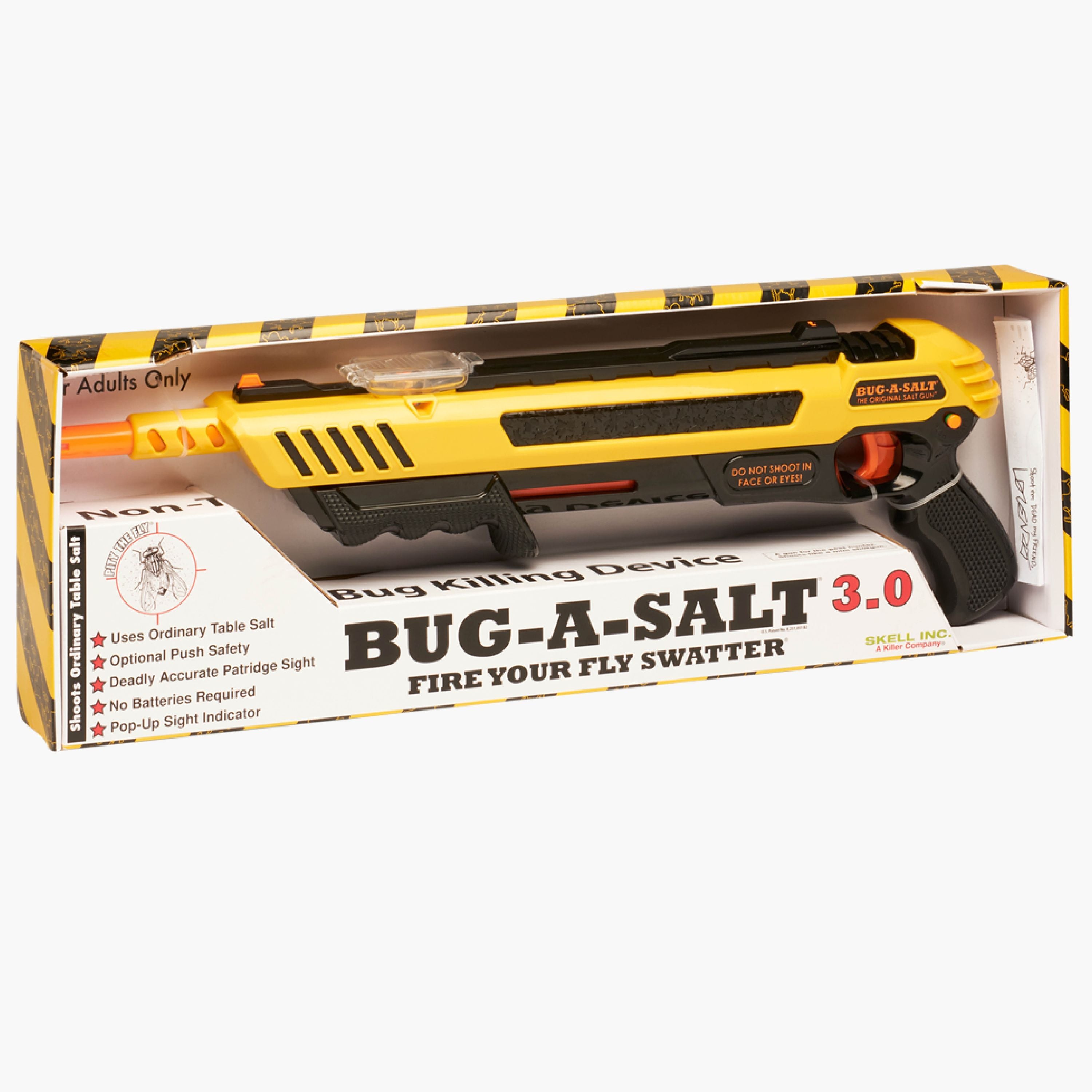 3.0 Yellow Fliegengewehr, Insektenbekämpfung mit Salz - Präzise, Stark & Batterielos